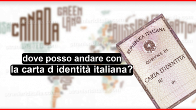dove posso andare con la carta d identità italiana