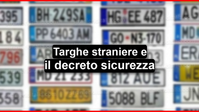 targhe straniere : cosa cambia con il decreto sicurezza?