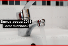 Bonus acqua 2019 : cos'è? come fare la domanda e requisiti
