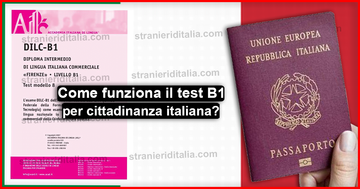 Come funziona il test lingua italiana per cittadinanza