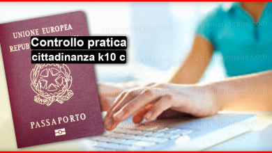 Controllo pratica cittadinanza k10 c step by step