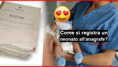 Come si registra un neonato all'anagrafe?