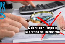 Debiti con l'Inps e la perdita del permesso?