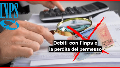 Debiti con l'Inps e la perdita del permesso?