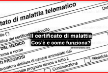 Certificato di malattia telematico anche per un solo giorno?