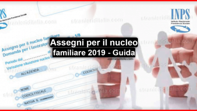 Assegni per il nucleo familiare 2019 - Guida completa