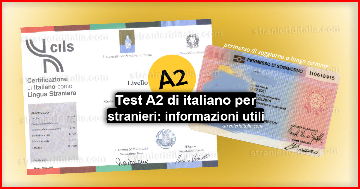 Come fare il test italiano A2 2023 di italiano per stranieri: informazioni utili