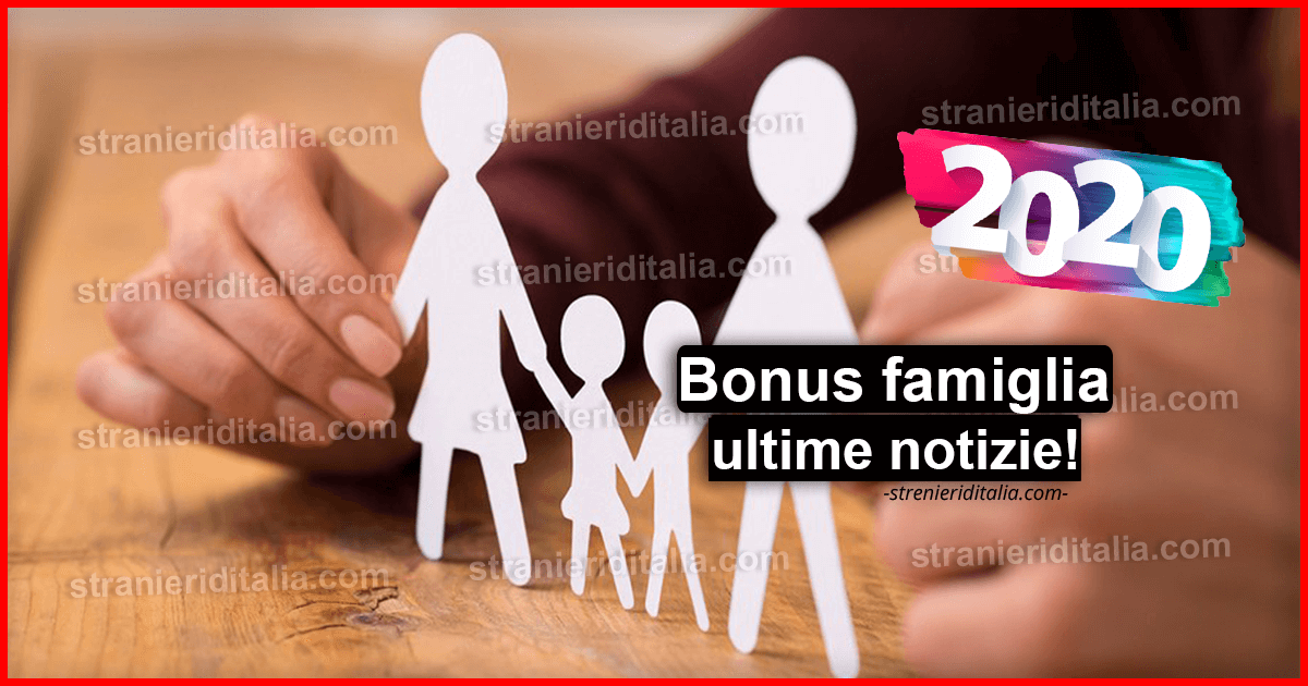 Bonus famiglia 2020: news assegni legge di bilancio