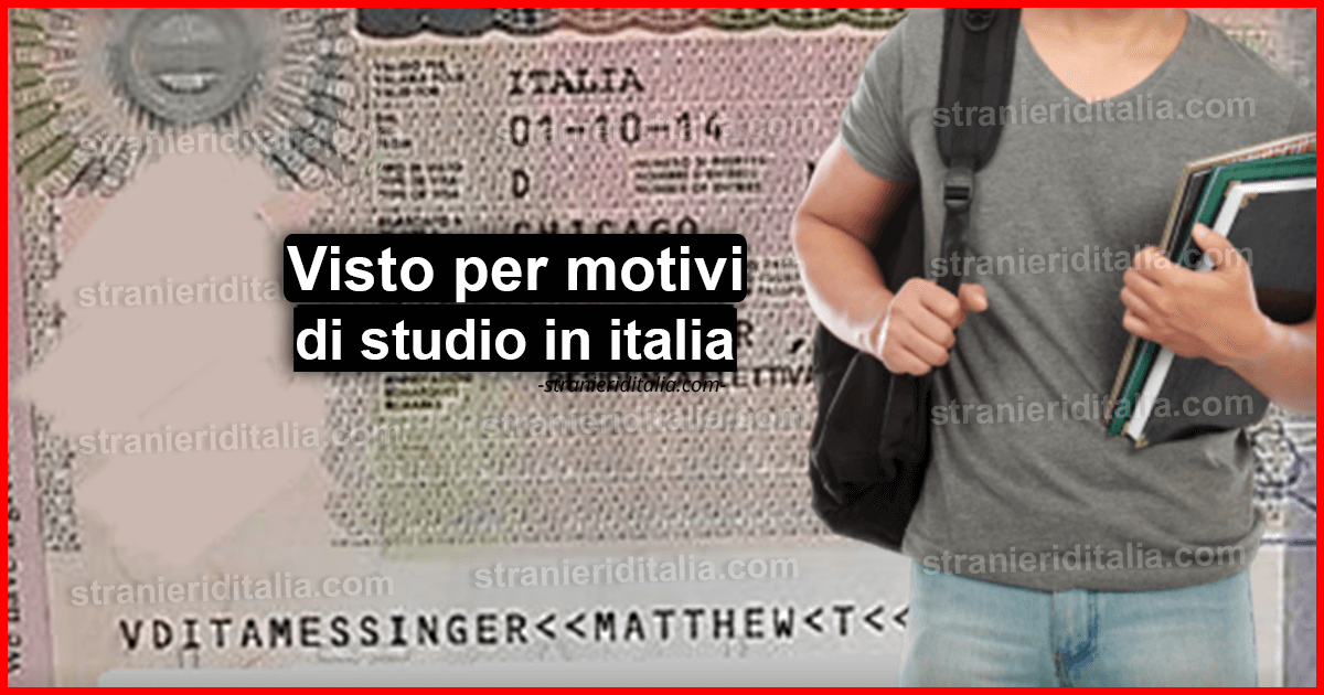 Visto per motivi di studio in italia: cos'è e come chiederlo?