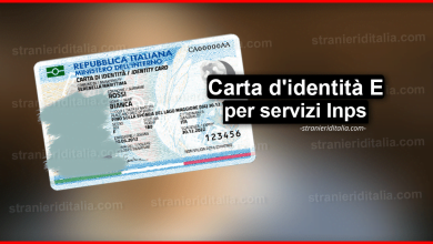 Carta d'identità elettronica (per servizi Inps) | Stranieri d'Italia