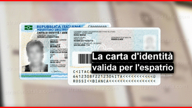 Carta d'identità valida per l'espatrio | Stranieri d'Italia