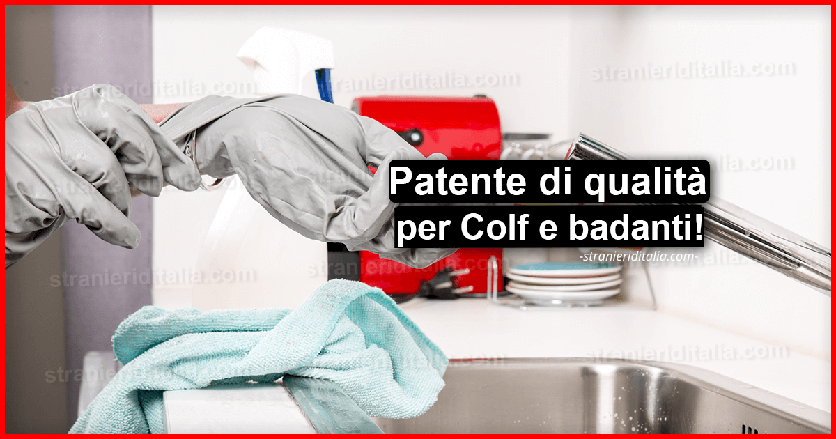 Colf e badanti: Patente di qualità, ecco come ottenerla!