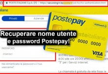 Come recuperare nome utente e password Postepay