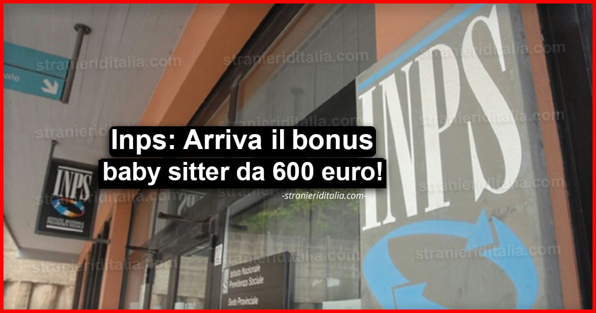Coronavirus, Inps: Arriva il bonus baby sitter da 600 euro!