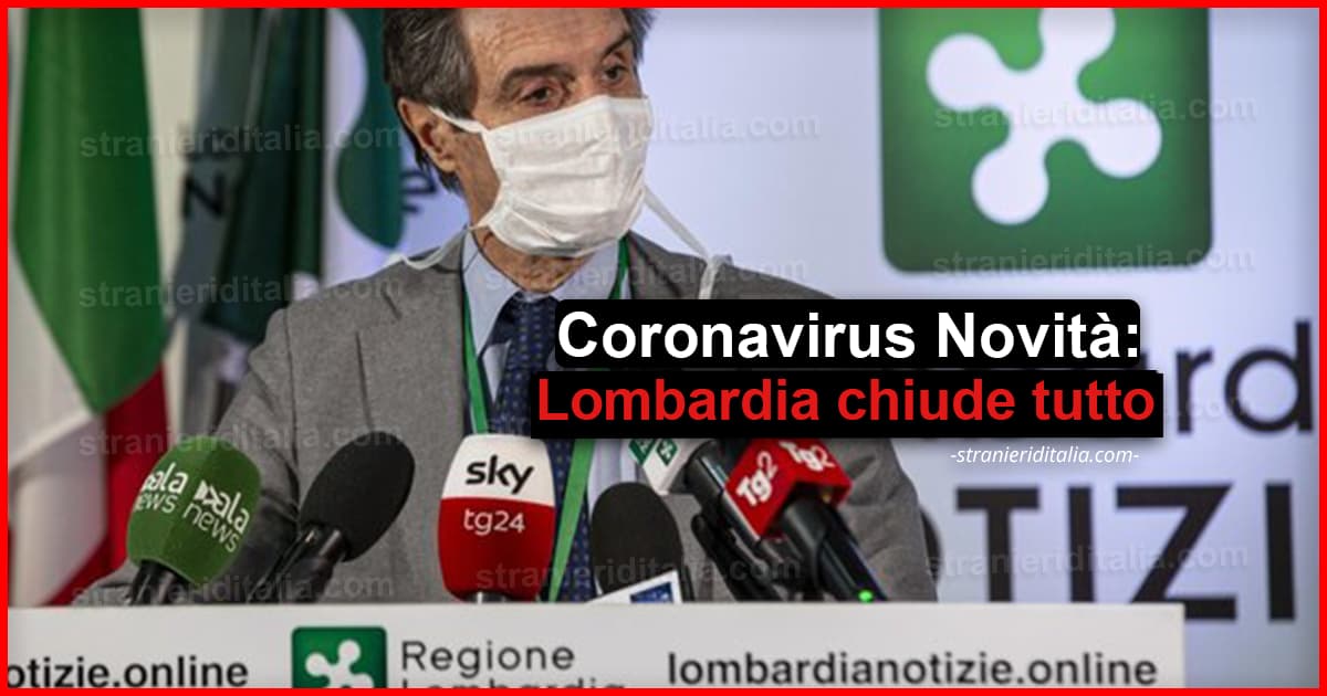 Coronavirus Lombardia: stop a uffici, cantieri, corse, multe fino 5mila euro!