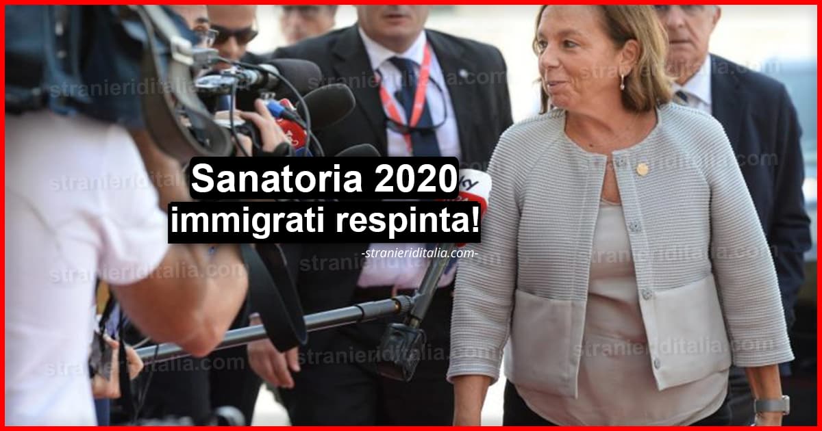 Sanatoria 2020 immigrati respinta! (regolarizzazione degli stranieri)