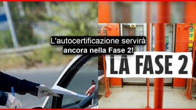 Autocertificazione confermata anche nella Fase 2 (Modulo PDF)