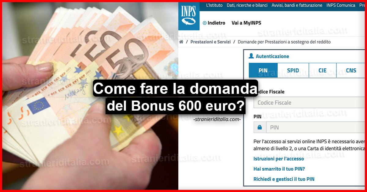 Bonus 600 euro: Come fare domanda e quali sono i requisiti?