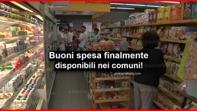 Coronavirus: Buoni spesa finalmente disponibili nei comuni!