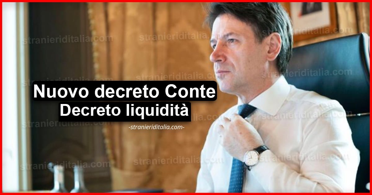 Nuovo Decreto Liquidità (come funziona) | Stranieri d'Italia