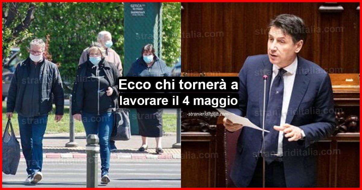 Protocollo di sicurezza: Ecco chi tornerà a lavorare il 4 maggio