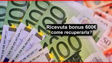 Ricevuta bonus 600 euro (come recuperarla) | Stranieri d'Italia