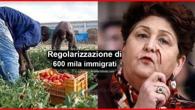 Bellanova: Regolarizzazione di 600 mila immigrati tra braccianti e colf