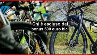 Bonus bici 500 euro: ecco chi non potrà usufruirne