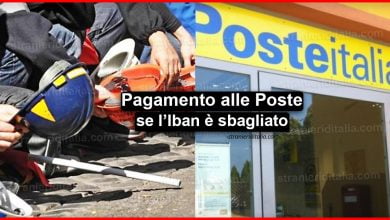Cassa integrazione Inps Pagamento alle Poste se l’Iban è sbagliato