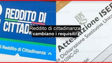 Reddito di cittadinanza: Cambiano i requisiti per l'ISEE