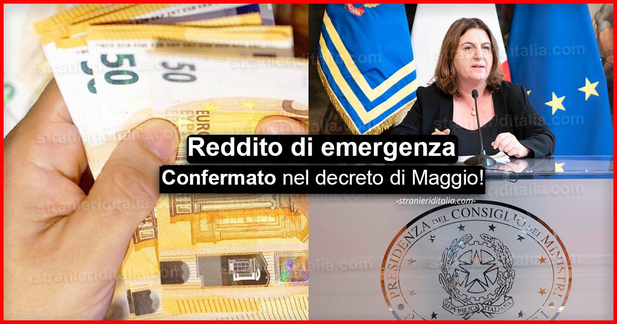 Reddito di emergenza 2020: Confermato nel decreto di Maggio!