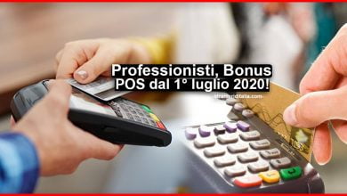 Bonus POS 2020 1 luglio: Cos’è e come funziona credito d’imposta 30%