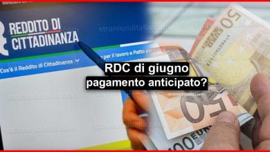 Reddito di cittadinanza di giugno: pagamento anticipato?