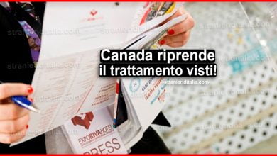 Canada riprende il trattamento visti per i visitatori! | Stranieri d'Italia