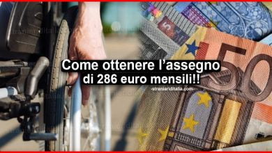 Come ottenere l’assegno di 286 euro mensili per invalidità civile