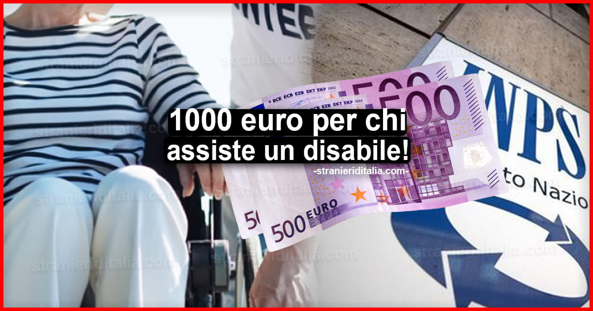 Congedo straordinario 2020: 1000 euro per chi assiste un disabile