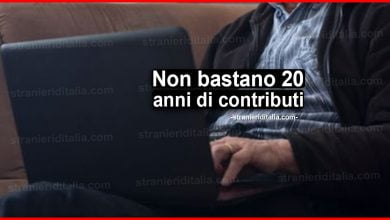 Pensione a 67 anni: non bastano 20 anni di contributi