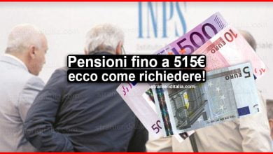 Pensioni fino a 515 euro: ecco chi può richiedere l’aumento