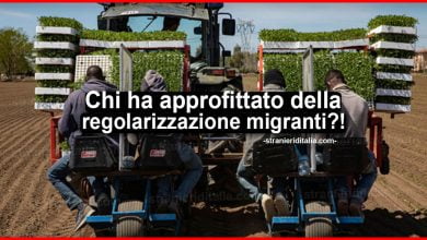 Regolarizzazione migranti: ecco chi ha approfittato della situazione