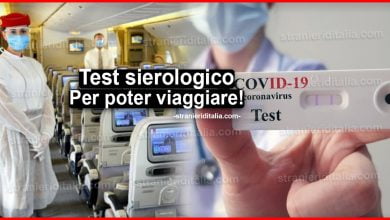 Test sierologico coronavirus: Per poter viaggiare all'estero!