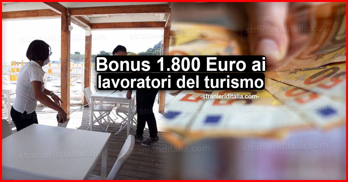 1.800 Euro ai lavoratori del turismo: Come richiederlo online