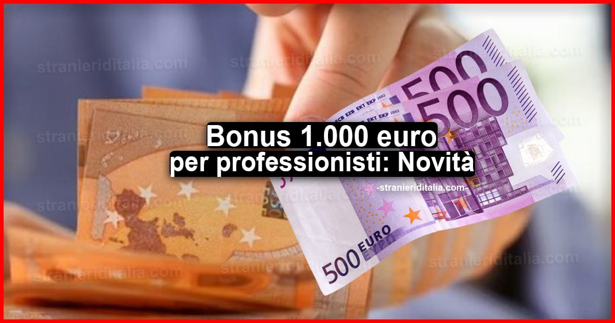 Bonus 1.000 euro per professionisti: incluso nel decreto Agosto
