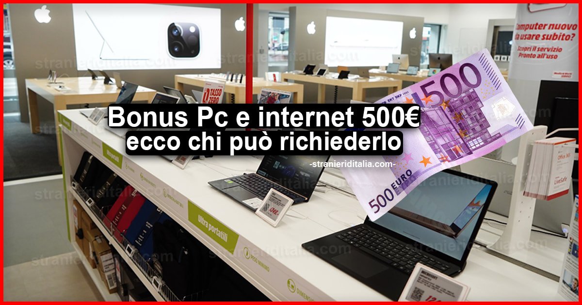 Bonus Pc e internet da 500 euro: ecco chi può richiederlo in base all’Isee