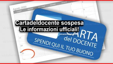 Cartadeldocente sospesa: Le informazioni ufficiali 2020