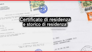 Differenza tra certificato di residenza e storico di residenza