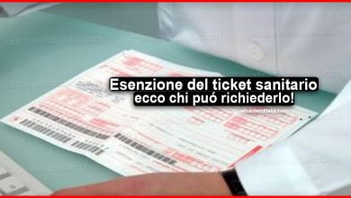 Esenzione del ticket sanitario 2020: ecco chi puó richiederlo