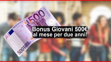 In arrivo il Bonus Giovani 500 euro al mese per due anni