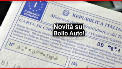 Novità sul Bollo Auto: ecco i cambiamenti a partire da oggi