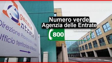 Numero verde Agenzia delle Entrate | Stranieri d'Italia