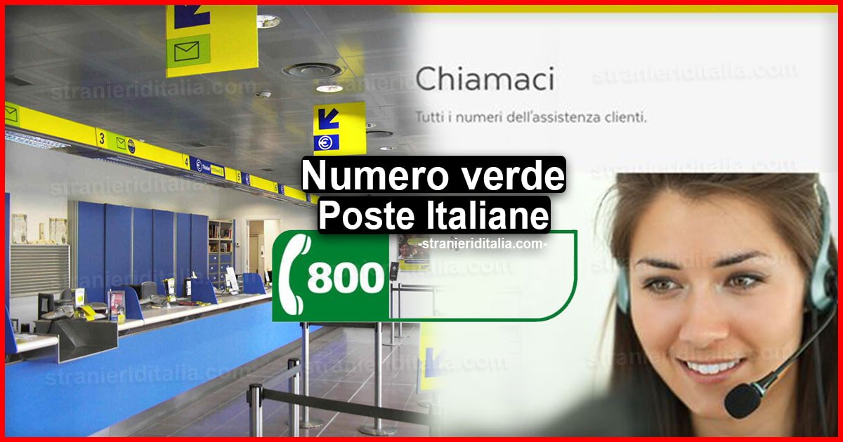 Numero verde Poste Italiane | Stranieri d'Italia